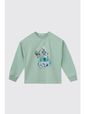 Aesco Panço Kız Çocuk Mint Sweatshirt