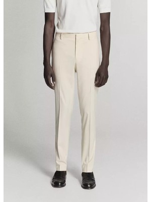 Mango Süper Slim Fit Streç Kumaştan Kumaş Pantolon