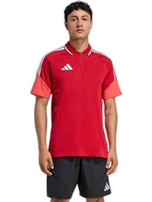 Aesco Adidas Tiro 26 Competition Polo Erkek Futbol Kamp Polo Tişört KB0165 Kırmızı