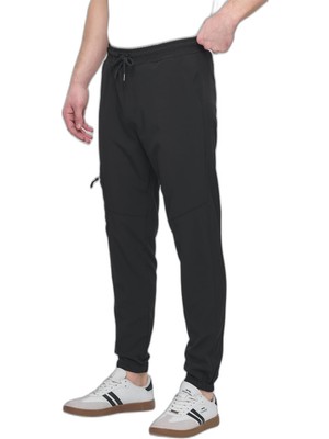 Aesco Slazenger Natoxı I Erkek Cepli Siyah Eşofman Altı