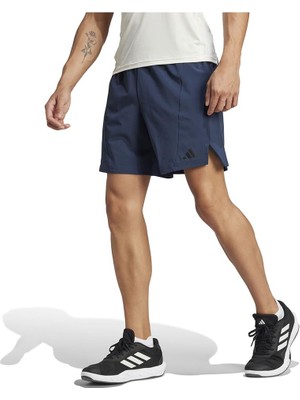 Aesco Adidas Erkek Mavi Şort D4T Short JI8137, Mavi, S 7"
