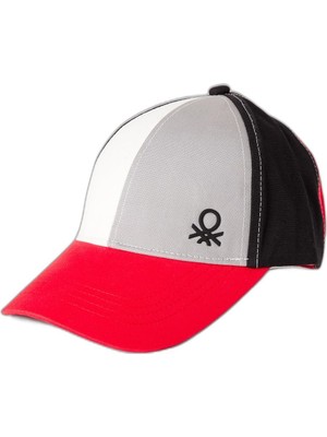 Aesco United Colors Of Benetton Genç Cappello C/visiera 6YE1RA00C Kış Aksesuar Seti, Çok Renkli, 8 Yaş