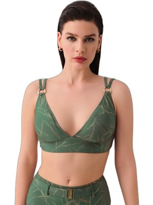 Aesco Suwen Glace Aksesuarlı Üçgen Bikini Üst