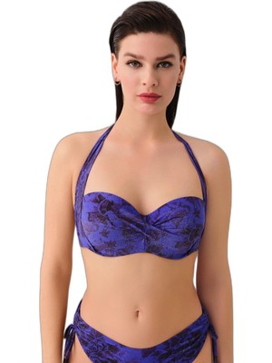 Aesco Suwen Bluebell Kalın Bağcıklı Straplez Bikini Üst