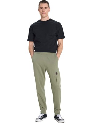 Aesco Wrangler Jogger Eşofman Altı Erkek Sweatpant Haki S
