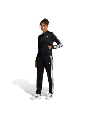 Aesco Adidas Essentials 3 Stripes Kadın Eşofman Takımı Siyah S