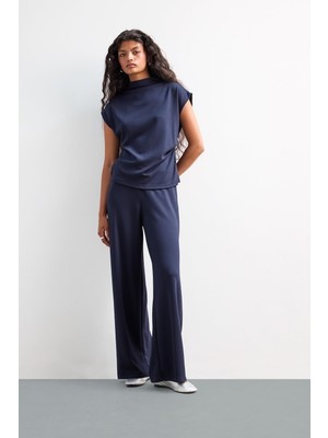 Aesco Defacto Wide Leg Geniş Bol Paça Pike Pantolon E5784AX25AU