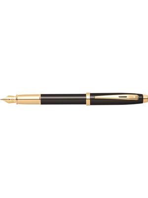 Aesco Sheaffer 9322-0 100 Serisi Dolmakalem Parlak Siyah Altın F