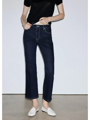 Mango Sienna Flare Crop Jean Pantolon