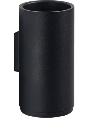 Die Grup Zone Denmark Rim Duvar Için Diş Fırçası Kabı, Çap 7 Cm, Yükseklik 13,6 Cm, Siyah