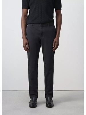 Mango Barna Slim Fit Chino Twill Pantolon