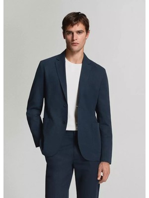 Mango Lyocell Keten Slim Fit Blazer Ceket