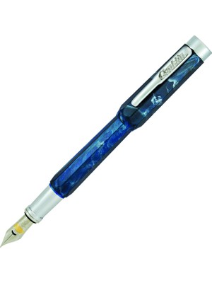 Aesco Conklin Nozac Piston Ohio Blue Dolma Kalem Ef Uç
