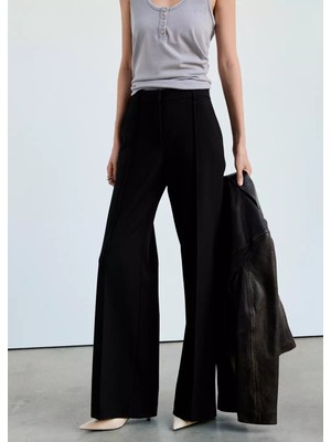Mango Dikişli Flare Pantolon