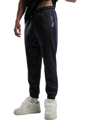 Aesco Benmanaj Erkek Antrasit Jogger, Regular Fit, Doubleface Pıke, L Beden