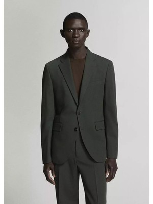 Mango Slim Fit Milan Kumaş Blazer Ceket