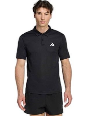 Aesco Adidas We Bas Polo Erkek Antrenman Polo Tişörtü KA3563 Siyah