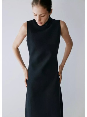 Mango Milano Örgü Midi Elbise
