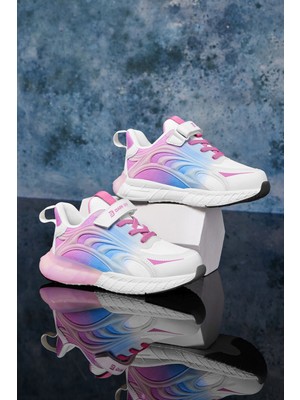 Dark Seer Çocuk Beyaz Mavi Pudra Sneaker Spor Ayakkabı 2026 - DS Mithril