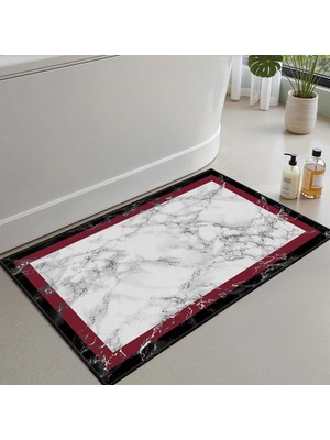 Die Grup Monnhein Banyo Paspası, Yumuşak Banyo Halısı, Kaymaz Dot Tabanlı, Su Emici, Makinede Yıkanabilir - 40 x 60 cm