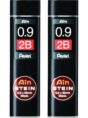 Aesco Pentel Mürekkep Kalemi Mekanik Kurşun Kalem Çekirdek Ain Mürekkep Kalem Dolum Karl Stein (Politikacı) 0,9 mm 2b C279 2b '2'li Set'