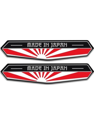 Aesco Made In Japan Bayraklı 3D Sticker