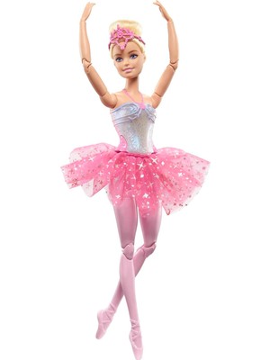 Aesco Barbıe™ Dreamtopıa Işıltılı Balerin™ Barbie Bebek | Sarışın Balerin Bebek | Sihirli Işık Özelliği HLC25