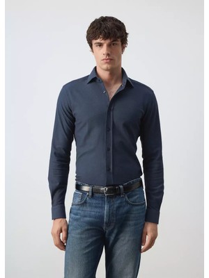 MANGO Man %100 pamuklu slim fit gömlek