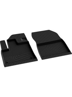 Aesco Ferrous Autoaccessories Fiat Doblo 2 Ön 2 Parça ile Uyumlu 4d Havuzlu Kauçuk Paspas 2010 2019