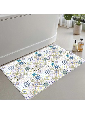 Die Grup Monnhein Banyo Paspası, Yumuşak Banyo Halısı, Kaymaz Dot Tabanlı, Su Emici, Makinede Yıkanabilir - 40 x 60 cm
