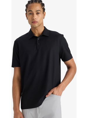 Aesco Defacto Standart Fit Polo Yaka Sporcu Kısa Kollu Tişört E9351AX25AU