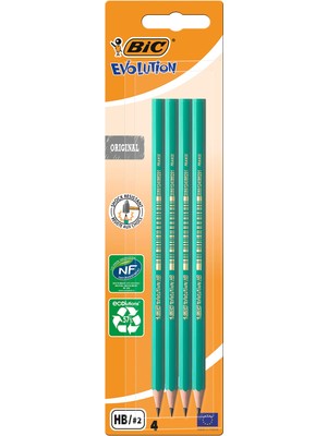 Aesco Bıc Evolution 650 Hb Kurşun Kalem, 4'lü Blister