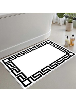 Die Grup Monnhein Banyo Paspası, Yumuşak Banyo Halısı, Kaymaz Dot Tabanlı, Su Emici, Makinede Yıkanabilir - 40 x 60 cm
