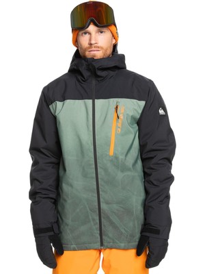 Aesco Quiksilver Erkek Morton Jk Kar Kıyafeti (Tekli Paket), Gradyan Buzlu Deniz Spreyi, Xl