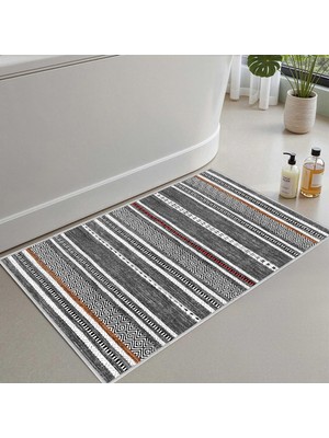 Die Grup Monnhein 2'li Set Banyo Paspası, Yumuşak Banyo Halısı, Kaymaz Dot Tabanlı, Su Emici, Makinede Yıkanabilir - 40X60-50 x 80 cm