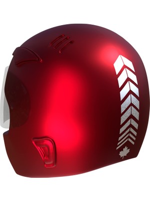 Aesco Çınar Extreme 2 Adet Sport Kask, Araba Ayna Reflektif Gri Kask Sticker