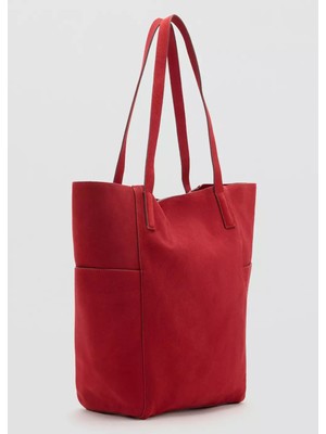 Mango Deri Shopper Çanta