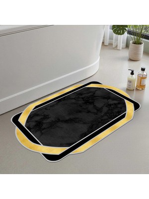 Die Grup Monnhein 2'li Set Banyo Paspası, Yumuşak Banyo Halısı, Kaymaz Dot Tabanlı, Su Emici, Makinede Yıkanabilir - 50X60-60X100 cm