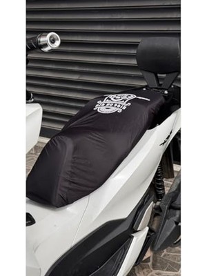 Die Grup Honda Pcx Sele ile Uyumlu Kılıfı Sele Örtüsü Paraşüt Kumaşı Baskılı Su Geçirmez.