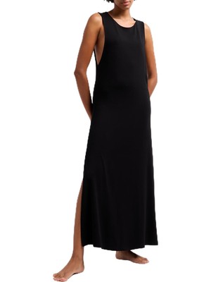 Aesco Emporıo Armanı Bayan Elbise Mayo Cover Up, Siyah, 38
