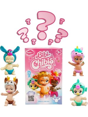 Aesco Vitrin Dolusu 34029 Bibi-Chibis Sürpriz Figür Paketi S1 -Sunman