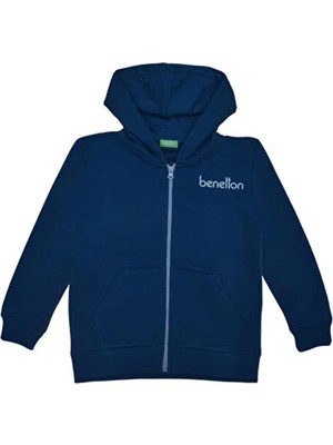 Aesco Benetton Çocuk Sweatshirt BNT-B21876,PETROL 6-7 Yaş