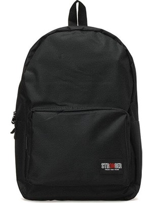 Aesco Trend Okul Sırt Çantası (Laptop Bölmeli) Siyah 1155