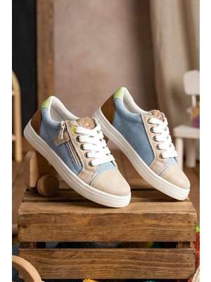 Dark Seer Çocuk Bej Kahve Sneaker Spor Ayakkabı 2026 - Kids DS COOL