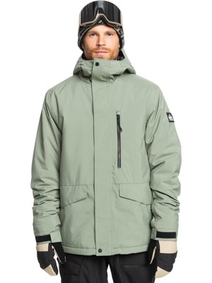 Aesco Quiksilver Mission Solid Jk Erkek Montu, Sea Spray, L