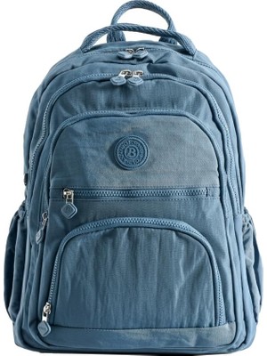 Aesco Louisiana Polo Bolsas Kadın Okul Sırt Çanta Mavi 1087
