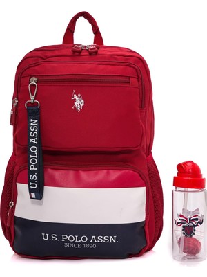 Aesco U.s. Polo Assn. U.s. Polo. Assn. Unisex Okul Çanta Seti PLSET2417005,KIRMIZI Tek Ebat