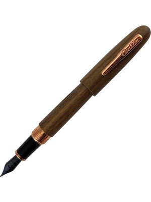 Aesco Conklin All American Golden Walnut Rose Gold Limited Edition Dolma Kalem M Uç