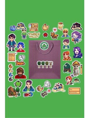 Aesco Ms Major Selection Stardew Valley Sticker Paketi/bullet Journal Defter Çıkartma Ajanda Laptop Etiket, 4687435476874