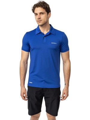 Aesco Merrell Pro Erkek Mavi Polo Tişört